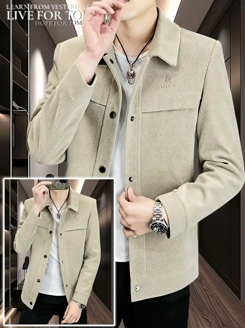 哥哥们来看看这款男装外套新款灯芯绒外衣男士休闲 - 抖音