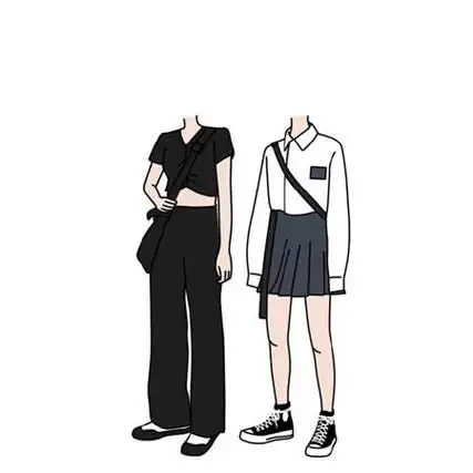 2021最新晒合照闺蜜抠图素材 超级火的多人姐妹抠图_1