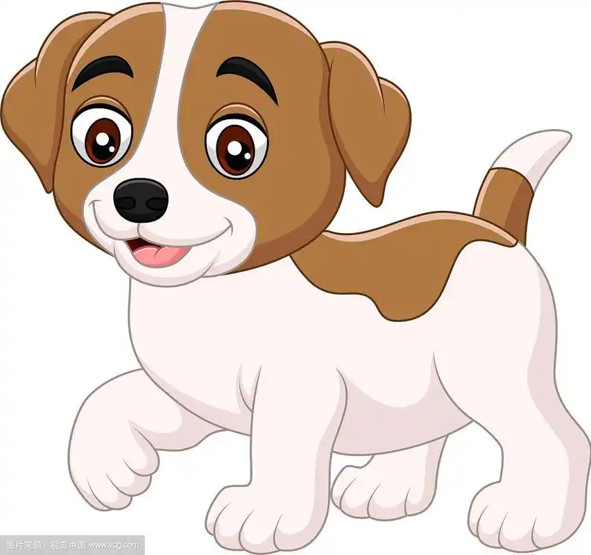 可爱的小狗卡通孤立