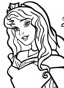 简笔画画迪士尼爱洛公主涂上颜色非常漂亮绘画教程