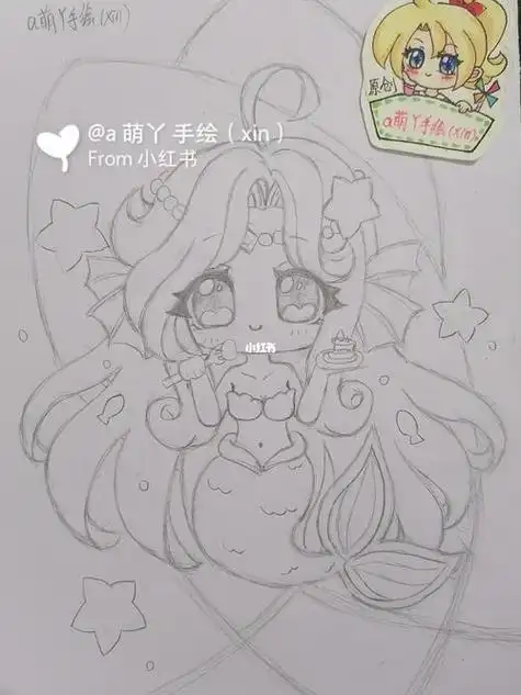 小葩画双子星座简笔画