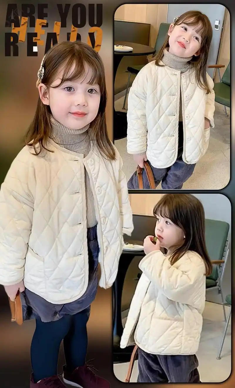 棉服外套,一体绒的,软软乎乎的,舒服又保暖,还有两个小口袋,可爱俏皮