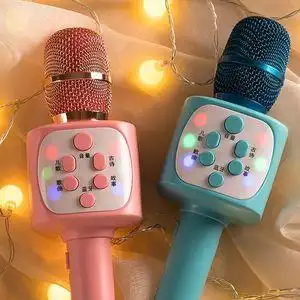 儿童小话筒宝宝玩具卡拉ok唱歌机音响一体手机麦克风无线蓝牙女孩