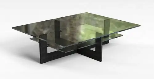 3d玻璃茶几模型