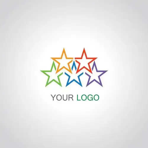 矢量手绘鲨鱼元素的标志设计