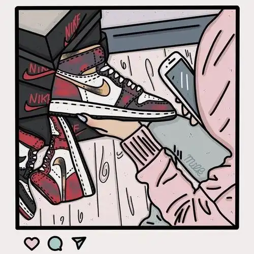 偏爱nike air max系列的这位插画师,将球鞋画出了"爱的味道"!