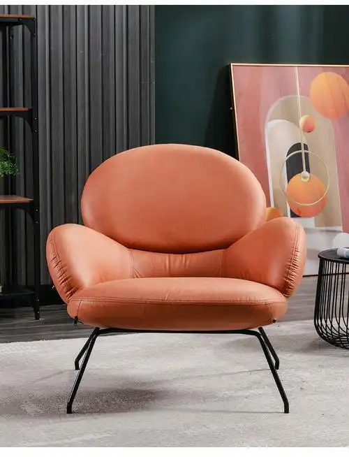 北欧轻奢单人沙发椅懒人沙发卧室客厅阳台设计师蚂蚁休闲椅布艺靠背