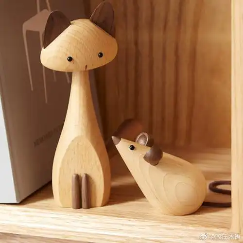 各种小清新,萌趣生动,不失童真~哇哦,这些木质小物件,真是可爱到心窝