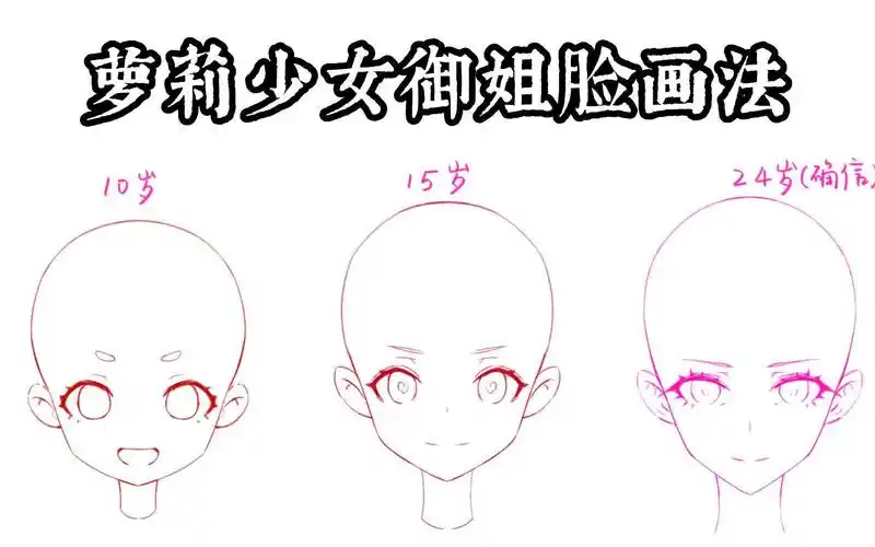 板绘/绘画教程/画画教学/脸型画法/插画/脸部起稿