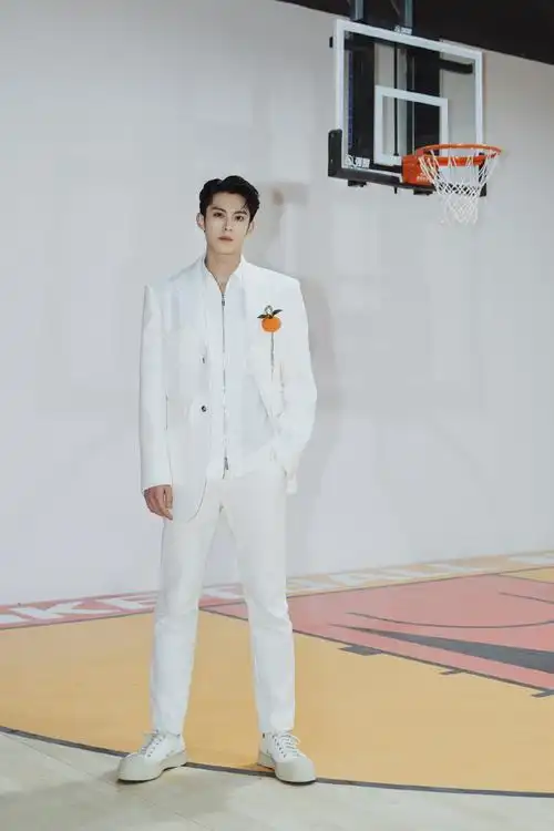 王鹤棣的橙子胸针##王鹤棣白西装高清大片#帅哥555为什么这么好看呐