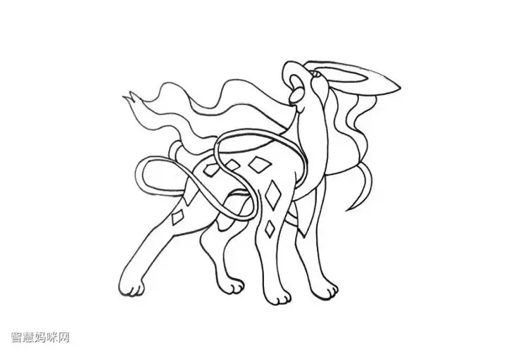 神奇宝贝水君简笔画