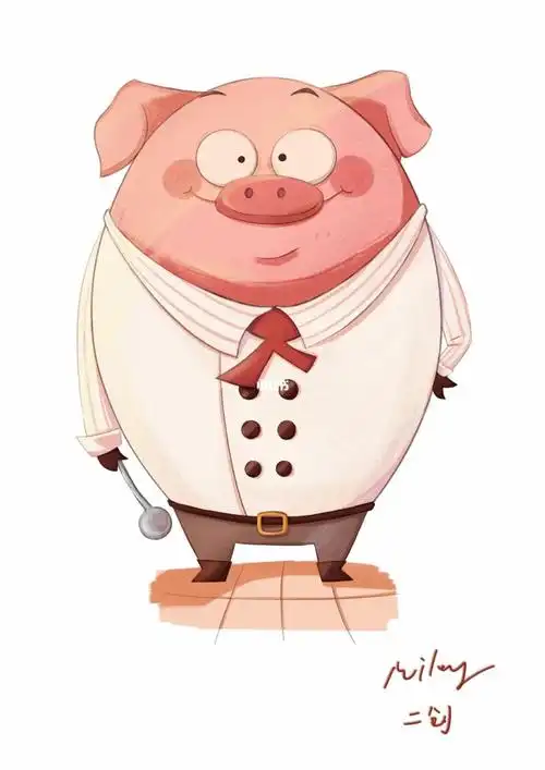 动物拟人插画练习