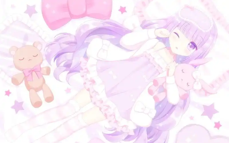 可爱二次元卡通美女高清桌面壁纸-卡通动漫-壁纸下载-美桌网