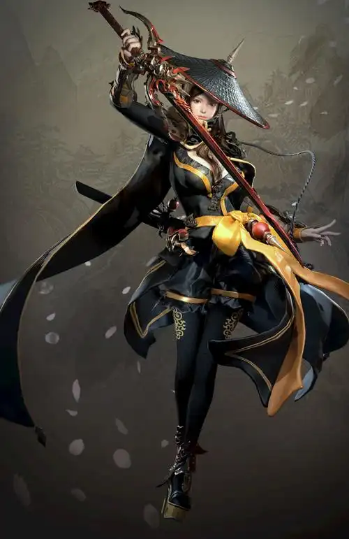 江湖人士 斗笠 美女刀客,高清图片,手机壁纸