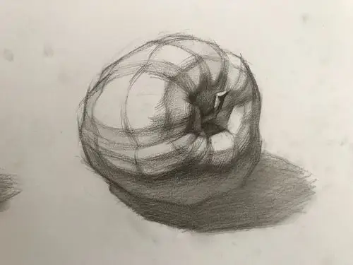 第一六〇集 李汉清老师实用素描基础:静物单体单体结构——苹果