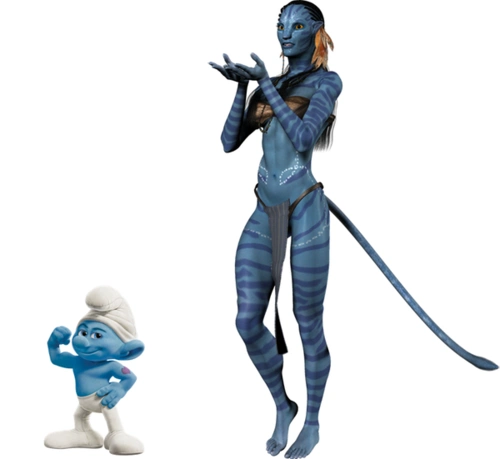 蓝精灵可不可以进化成《阿凡达》里的娜美星人?