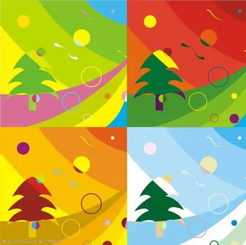 关键词:四季风景 春 夏 秋 冬 松树 彩色 泡泡 风景漫画 动漫动画