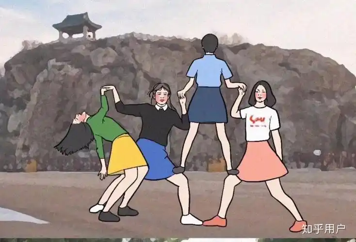 有什么四个人拍照的搞笑姿势吗