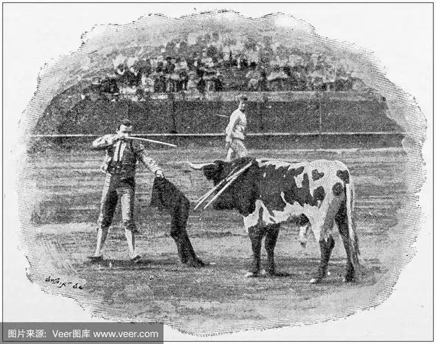 古董照片:西班牙斗牛