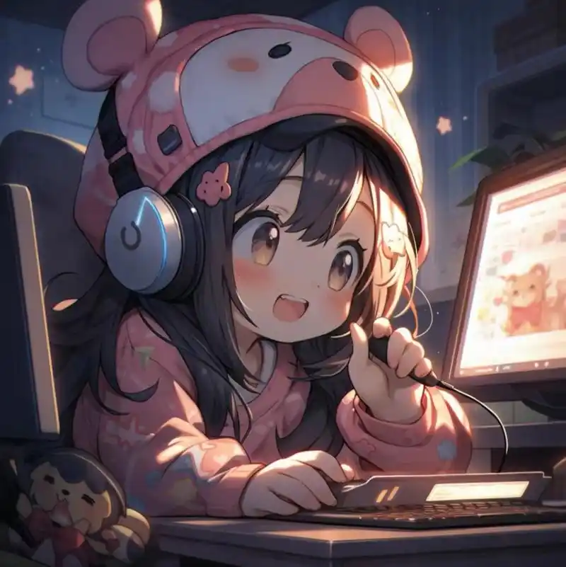 【二次元可爱萌妹头像分享】 白天是打工妹,晚上是电竞少女,自由切换