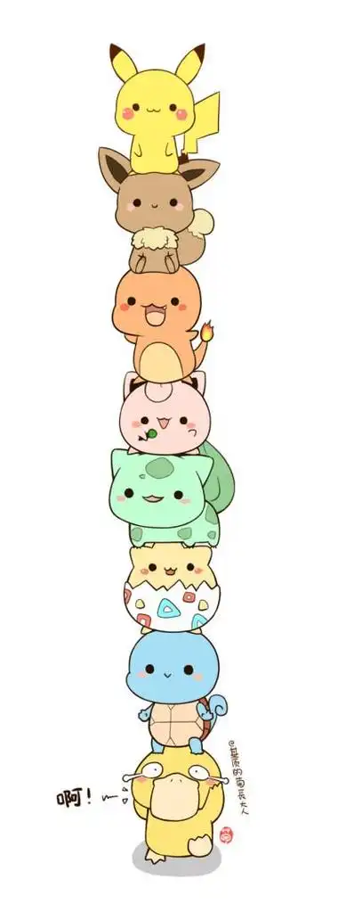 手绘素材可爱动物简笔画一堆萌货你看上哪个了