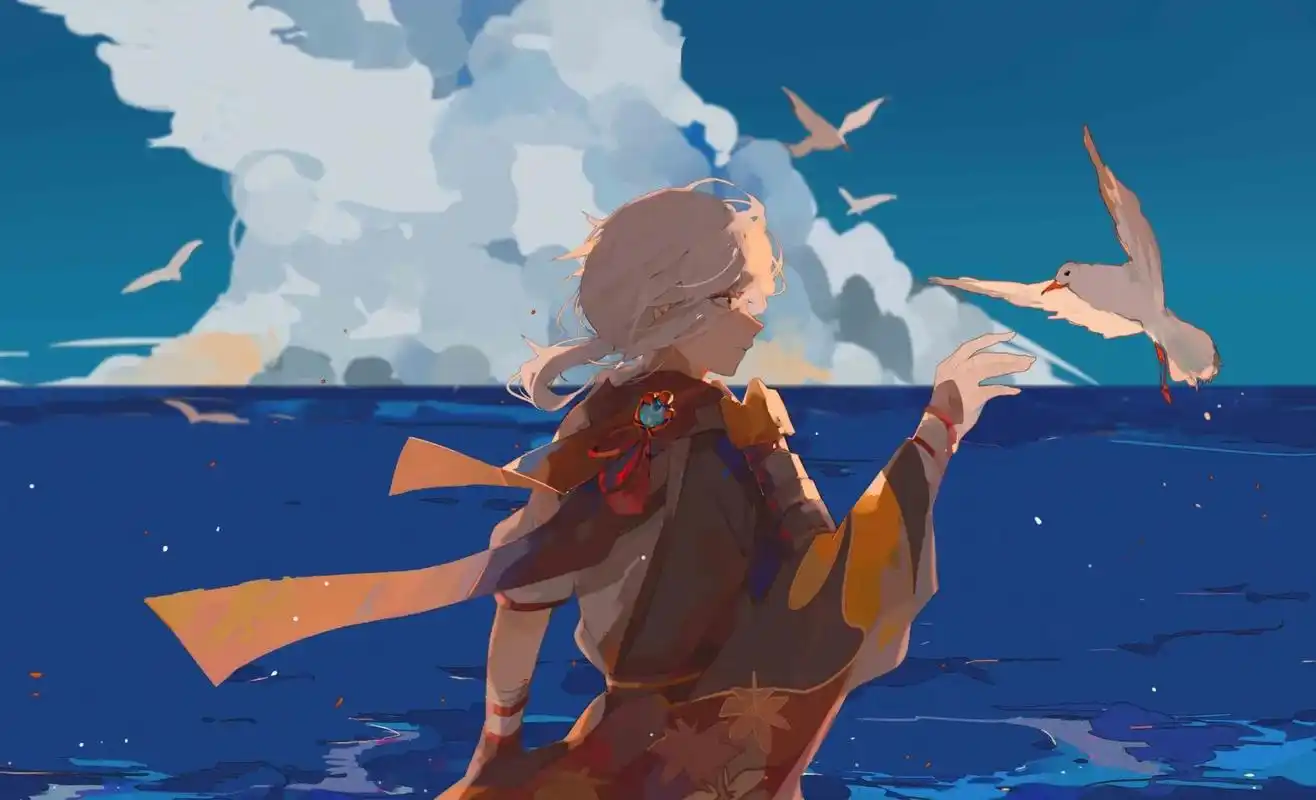 原神横屏壁纸4k超清万叶 - 抖音