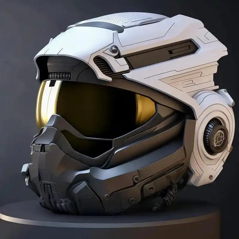 超帅的科幻机甲风头盔(六)前卫科幻,太帅#科技感爆棚#机车头 - 抖音