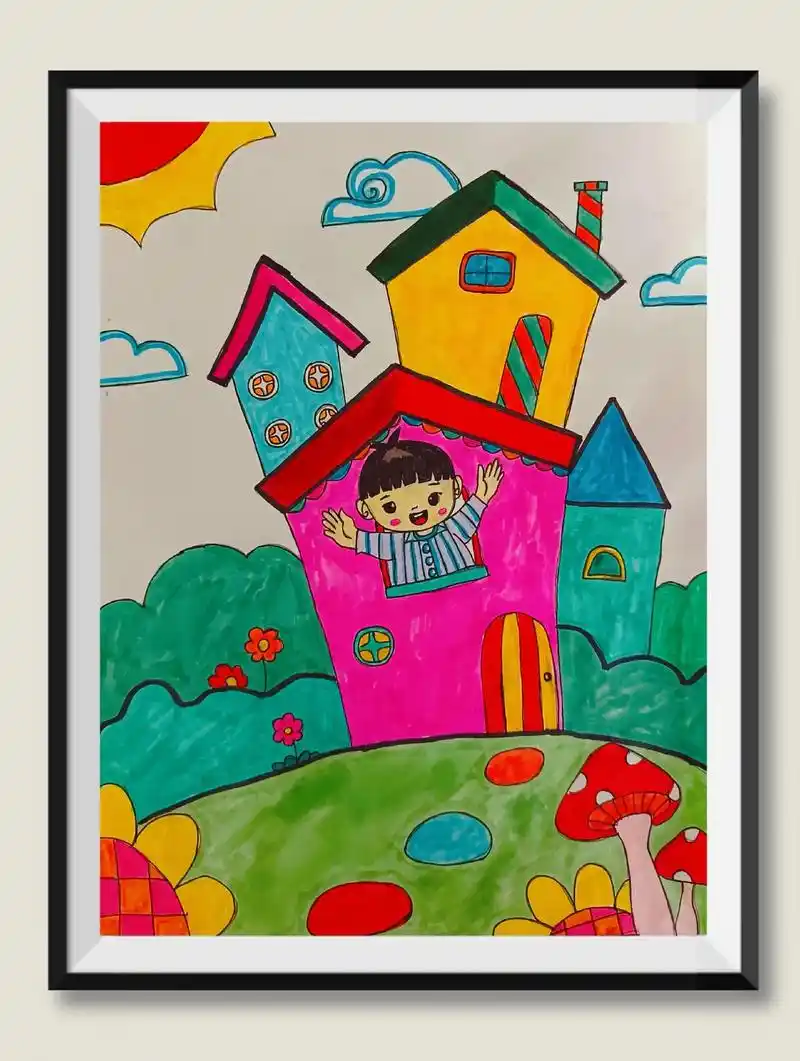 3-12岁儿童创意画.#儿童创意美术画 #儿童创意美术 #儿 - 抖音