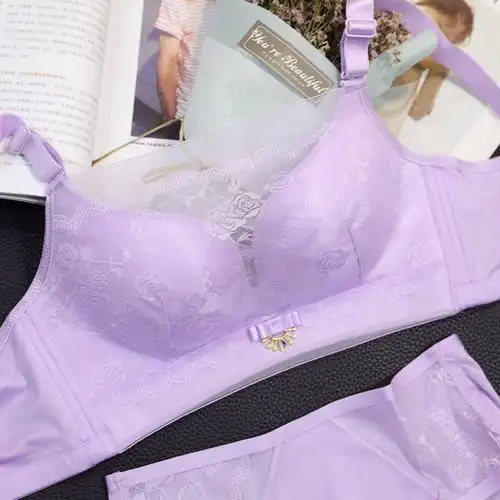 蚕丝玫瑰抹胸 紫色(文胸 内裤) 36/80b杯【图片 价格 品牌 报价】