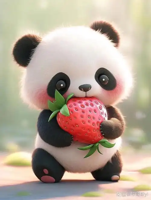 头像壁纸:可爱熊猫来啦!好萌呀! #头像# #熊猫