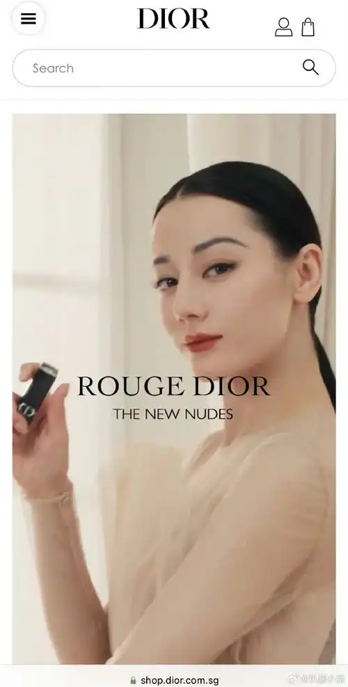 dior在外网官网更新了全球代言人迪丽热巴的图频,新一轮全球广告即将