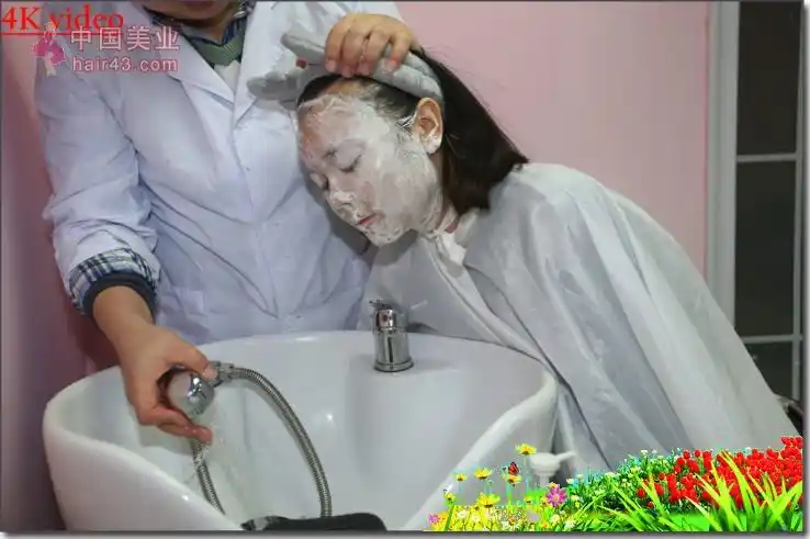 姑娘过来洗脸修发-芳飞1245#(6)