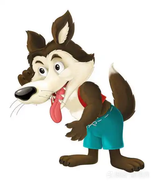 可爱卡通狼照片-正版商用图片0nbef0-摄图新视界