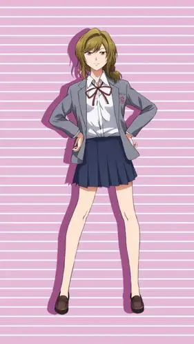 短发全身动漫女