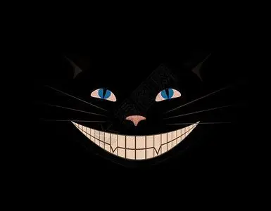 走出车站展示一只微笑的猫走出黑暗展现你创造力设计图片