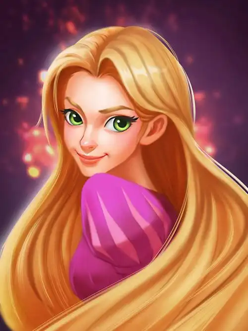 长发公主板绘步骤