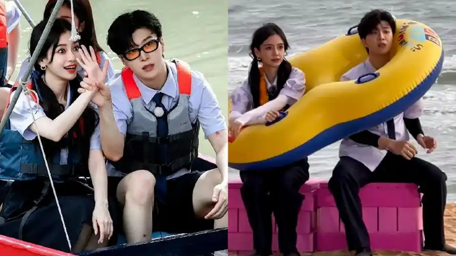 杨颖对粉丝的呼唤应接不暇,范丞丞拉杨颖的手回应,小互动太有爱-娱乐