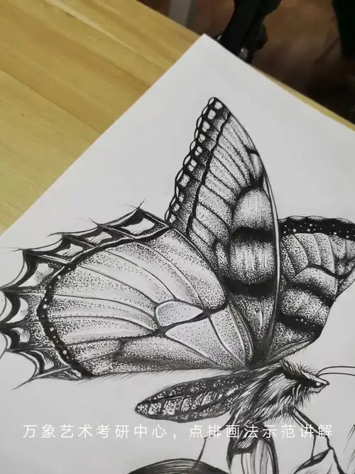 视传新媒体针管笔点画法示范