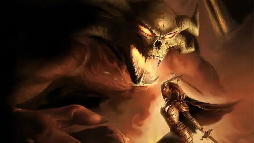 恐怖的魔鬼炫酷创意高清桌面壁纸