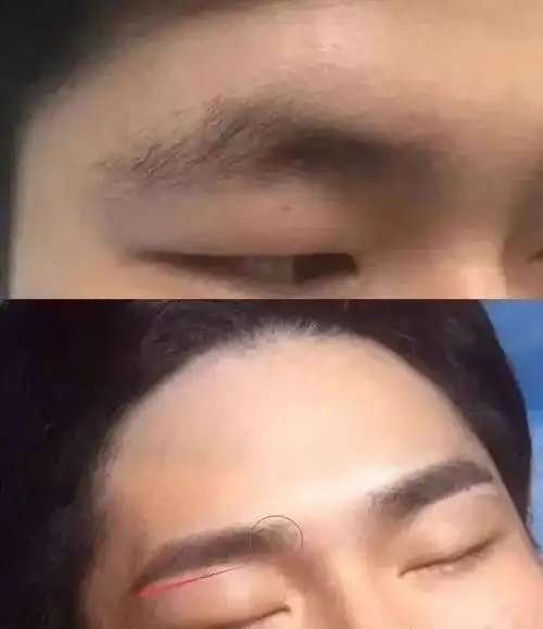 胡一天小时候照片今昔对比图眉毛亮了