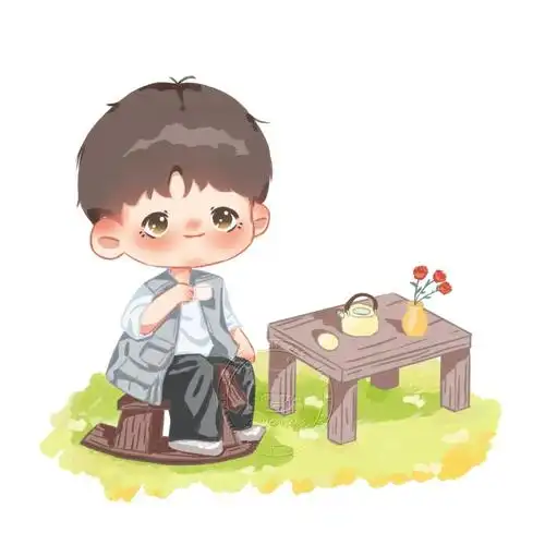 我已经提前搬好了小板凳