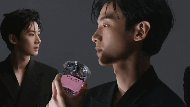 白敬亭范思哲全球香水代言人