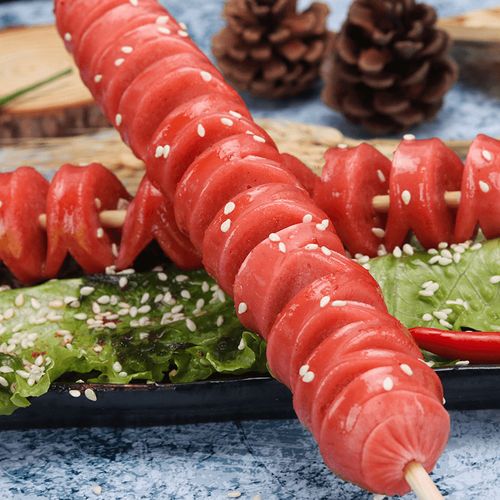 港鹏弹力火龙15串包装烤肠开花拉花烧烤食材香肠