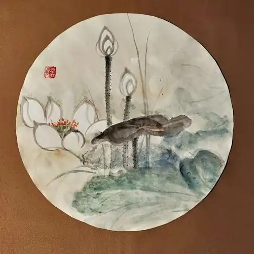 李交龙圆形国画作品10幅