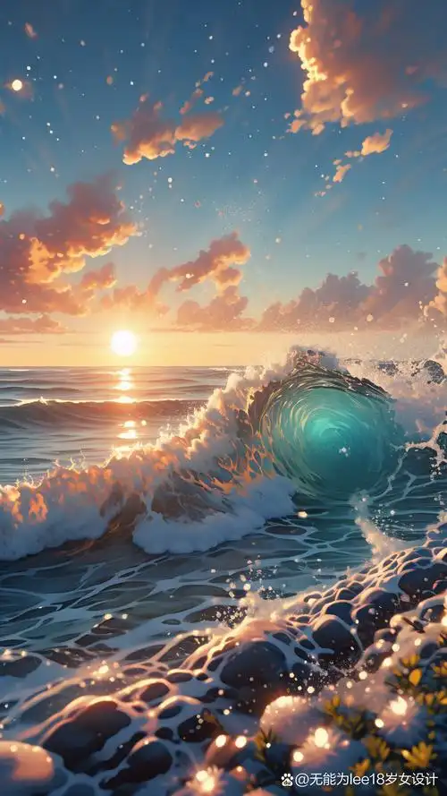 来试试这些3d立体海浪壁纸吧!