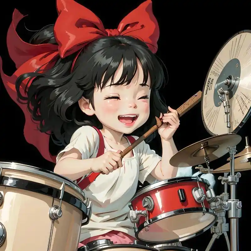 会打架子鼓男孩女孩泰酷辣