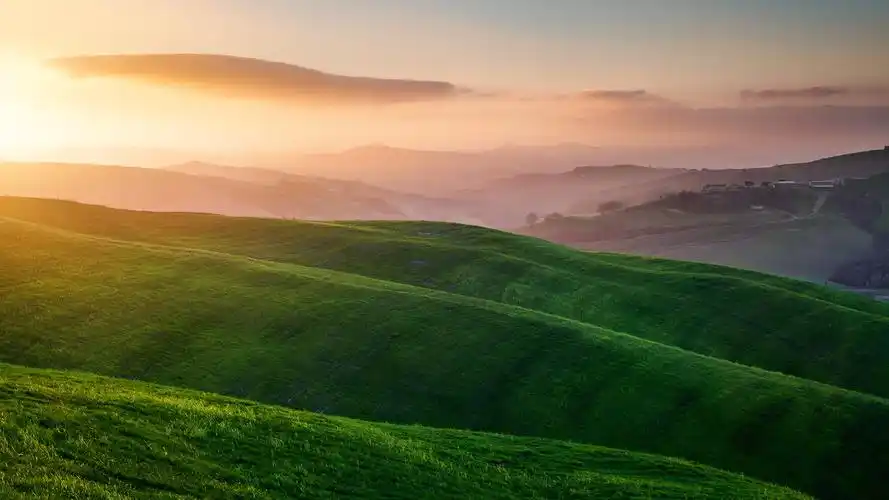 绿色优美山水自然风光高清图片桌面壁纸