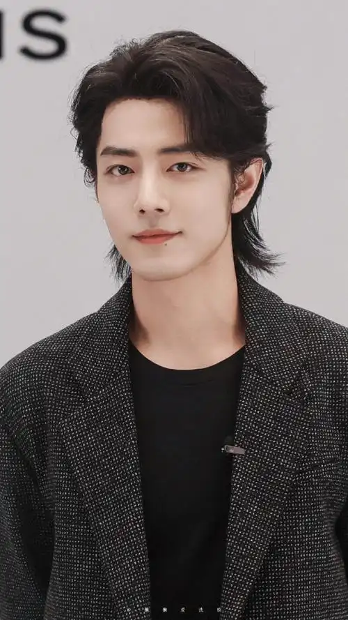 肖战欧莱雅pro品牌全球代言人##肖战长发全黑造型