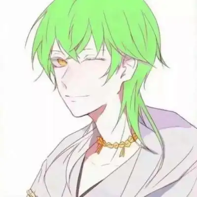 男生绿头发动漫头像 二次元绿色头发男生头像