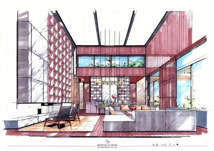 卓越手绘室内效果图